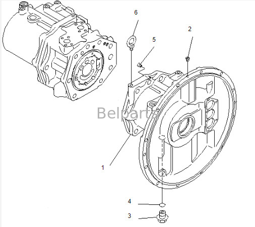 Μονάδες Belparts Κεντρική αντλία εξορυκτικού PC300-6 υδραυλική κύρια αντλία 708-2H-00110 708-2H-00181 708-2H-00131 για κομάτσου