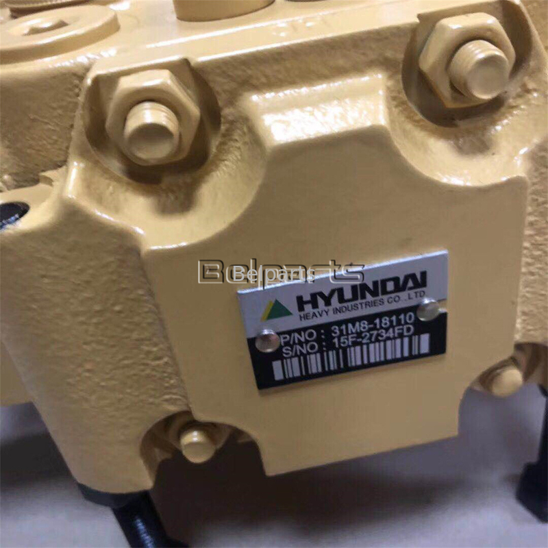 Υδραυλική R55-7 R60-7 Κύρια βαλβίδα ελέγχου για την Hyundai 31M8-19121 31M8-10110 31M8-10120