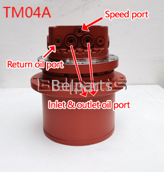 Belparts KYB MAG26VP Yanmar B37 E303.5 IHI 35J Εξόρυξη Υδραυλικός κινητήρας Για TM04A