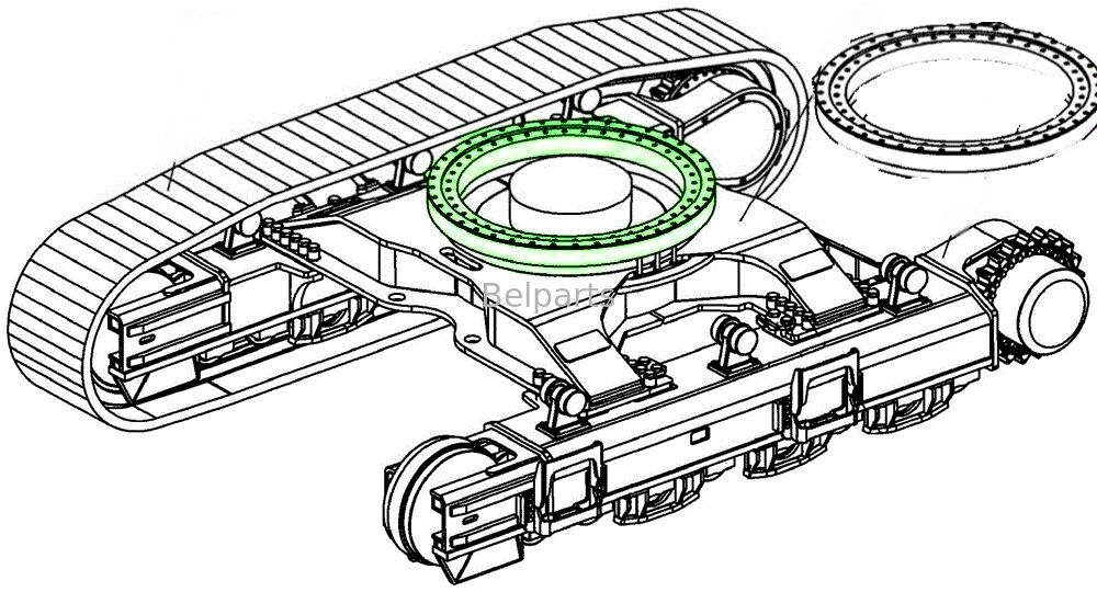 ZX290LC-5G Κουβάγιο για ανταλλακτικά εξορυκτών Hitachi YB60000924 Κουβάγιο Κύκλος Κουβάλου