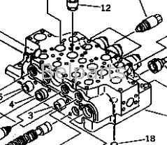 Κεντρική βαλβίδα ελέγχου για την KOMATSU PC1000-1 PC1000LC-1 PC1000SE-1 PC1000SP-1 Συσκευές εκσκαφικών μηχανών 709-15-91302 709-15-91301 709-14-91303 709-14-91302 709-14-91301 Υδραυλικός διανομέας