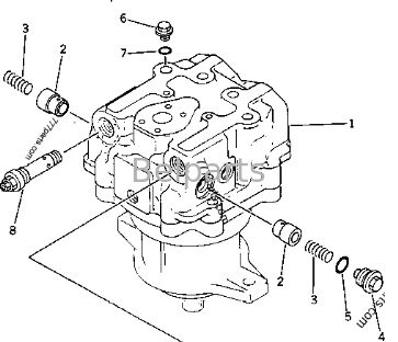 Υδραυλικός κινητήρας κυματισμού για PC1000-1 PC1000LC-1 PC1000SE-1 PC1000SP-1 Komatsu Excavator Μέρος 706-77-01131 706-77-01130 Συσκευή κινητήρα κυματισμού
