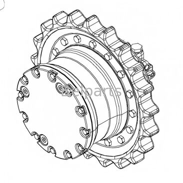John Deere 15 Final Drive Mini Excavator Part AT111860 AT111858 Travel Motor Reducer