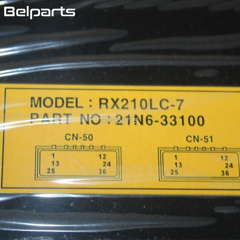 Ανταλλακτικά rx210lc-7 εκσκαφέων Belparts πίνακας υπολογιστών ελεγκτών 21N6-33100 εκσκαφέων