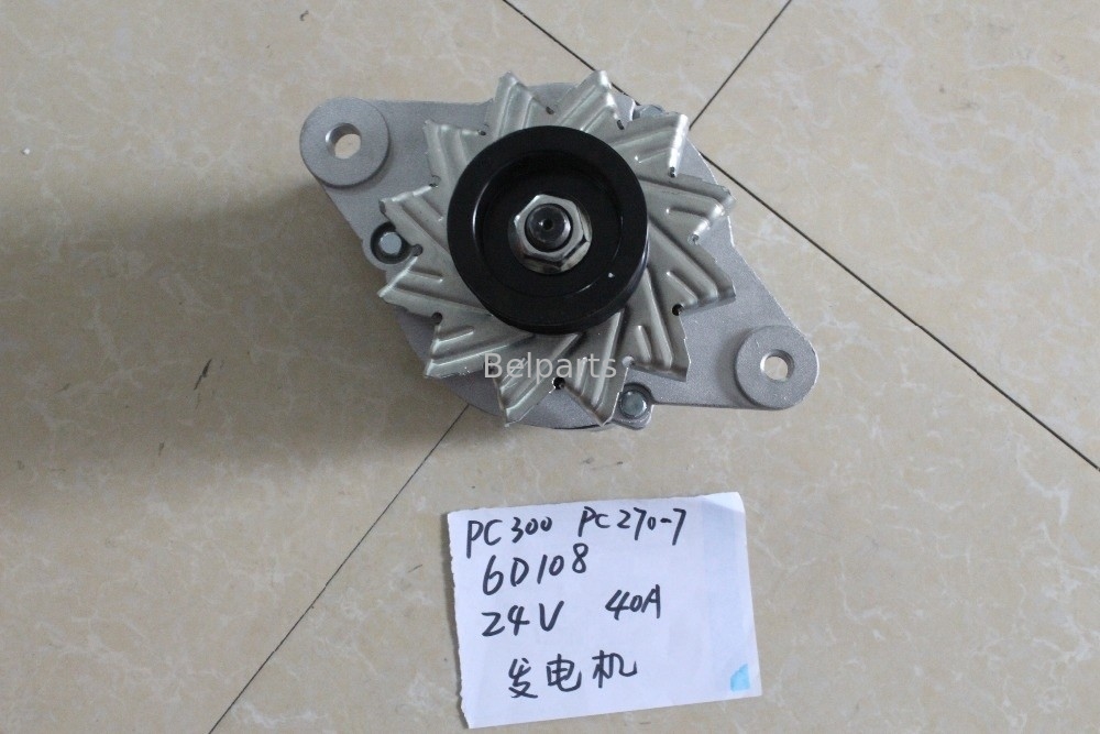 Μέρη pc300-6 pc270-7 pc300-5 pc300-7 γεννήτρια 600-821-6160 0-33000-6511 εναλλακτών 6D108 μηχανών εκσκαφέων Belparts