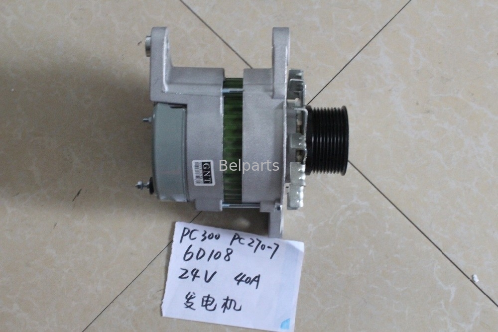 Μέρη pc300-6 pc270-7 pc300-5 pc300-7 γεννήτρια 600-821-6160 0-33000-6511 εναλλακτών 6D108 μηχανών εκσκαφέων Belparts
